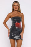 Make Up My Mind Sequin Mini Dress Midnight Scarlet