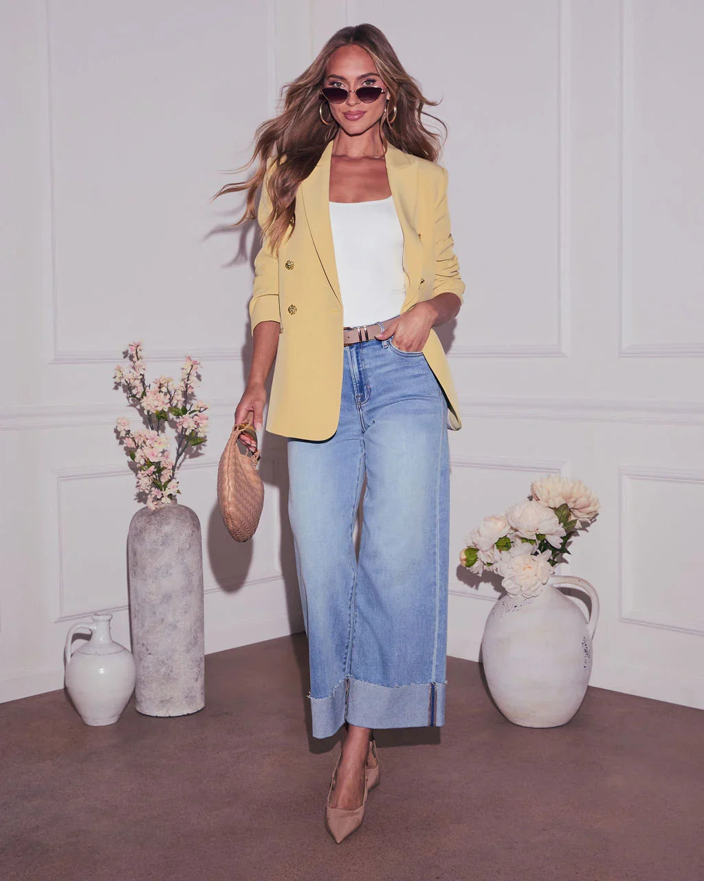 Sunshine Days Double Breasted Blazer