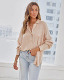 Duarte Linen Blend Button Down Top