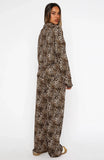 Pillow Talk Printed Long Sleeve Pyjama Set Leopard