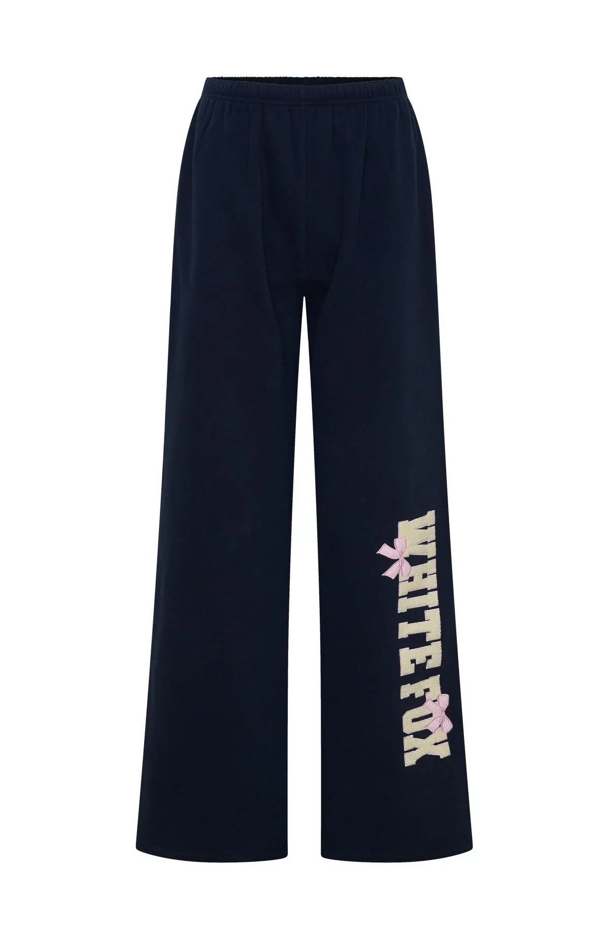 Daydreamers Madeline Wide Leg Sweatpants Navy