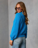 Cider Szn Cable Knit Trim Sweater