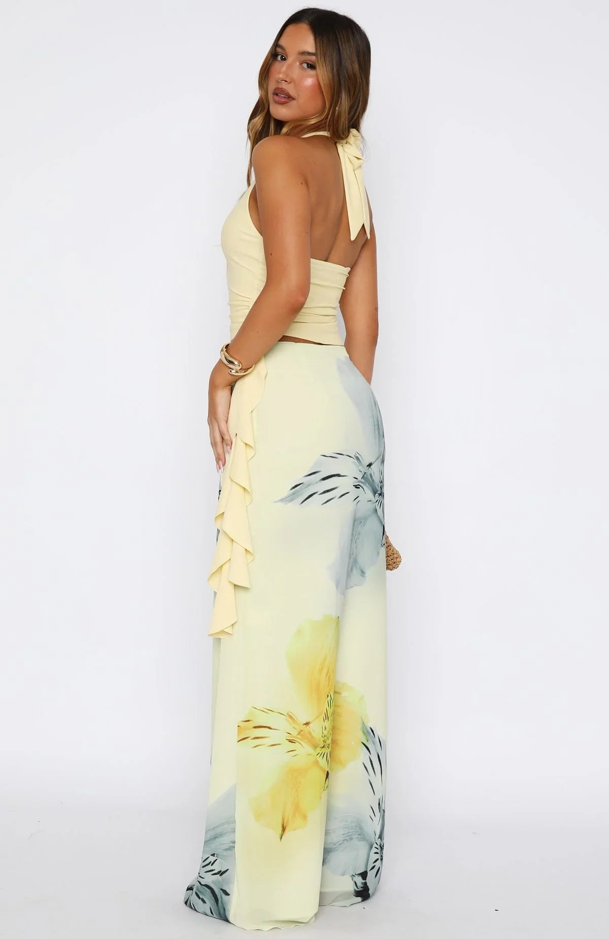 Our Love Maxi Skirt Lemon Blossom