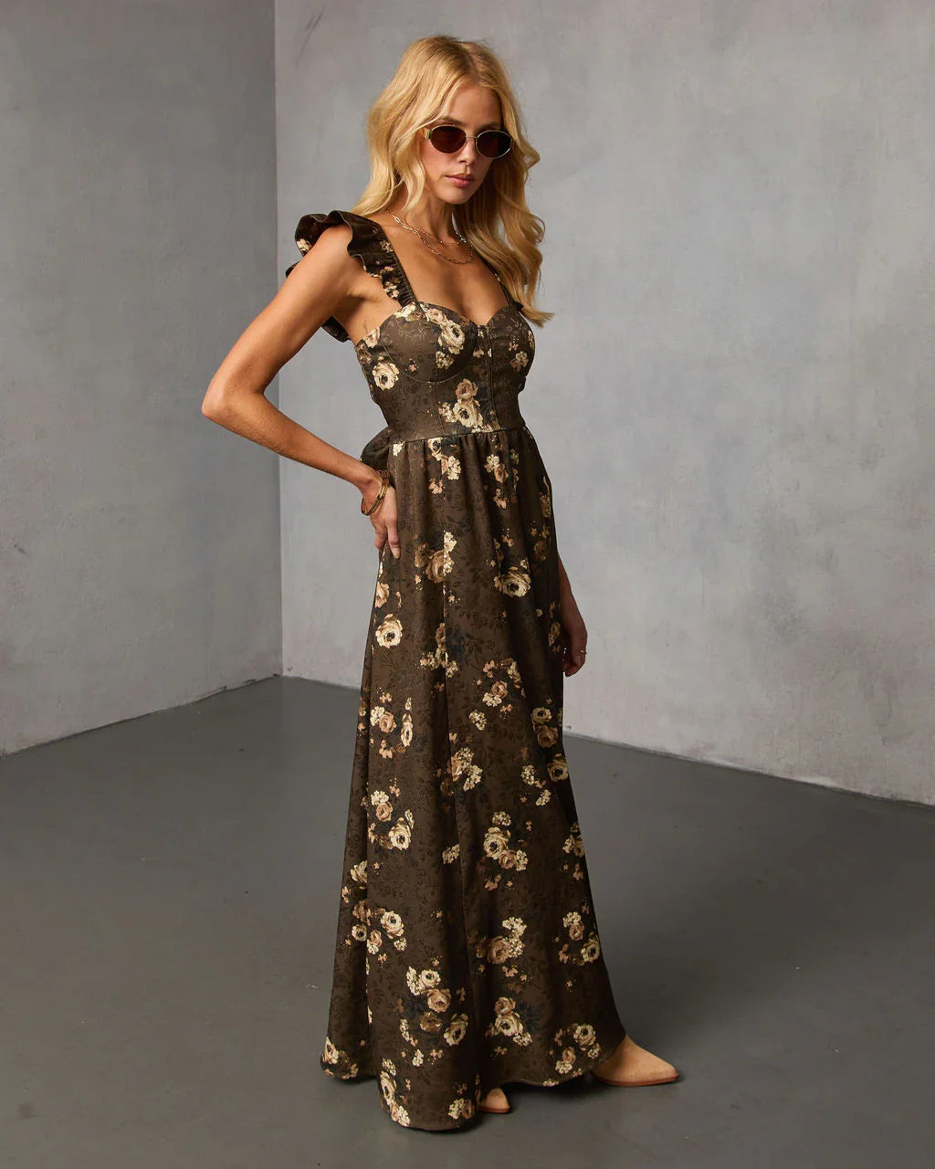 Prairie Reverie Printed Midi Dress
