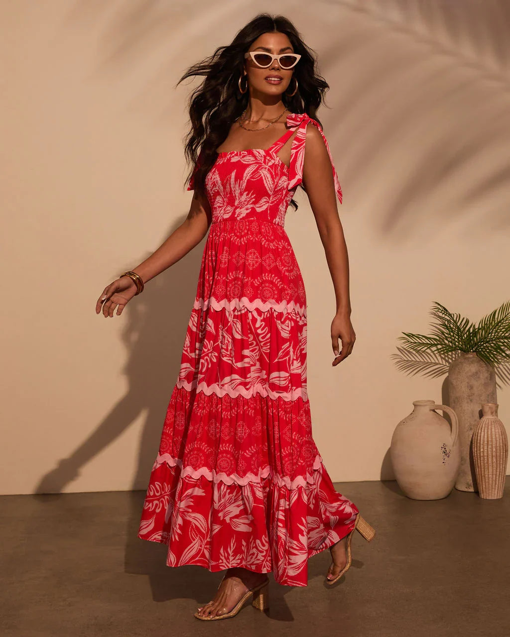 Sarai Tropical Maxi Dress