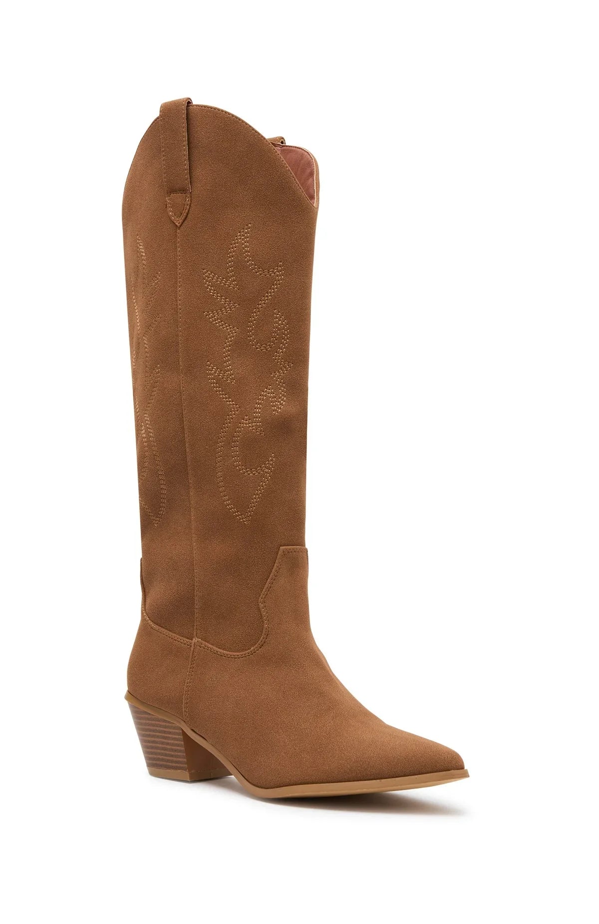 Elizabeth Cowboy Boots Camel