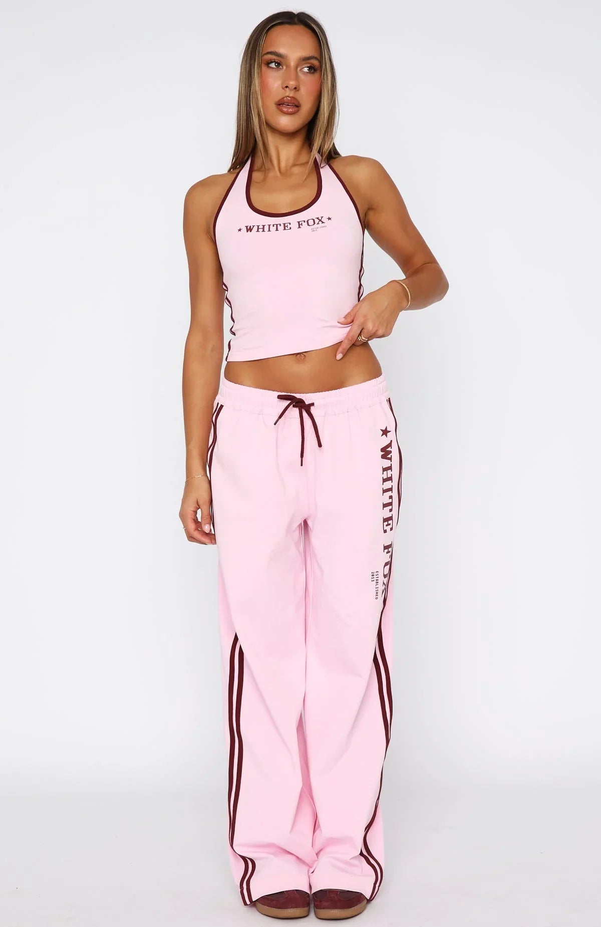 Star Of The Night Halter Top Pink