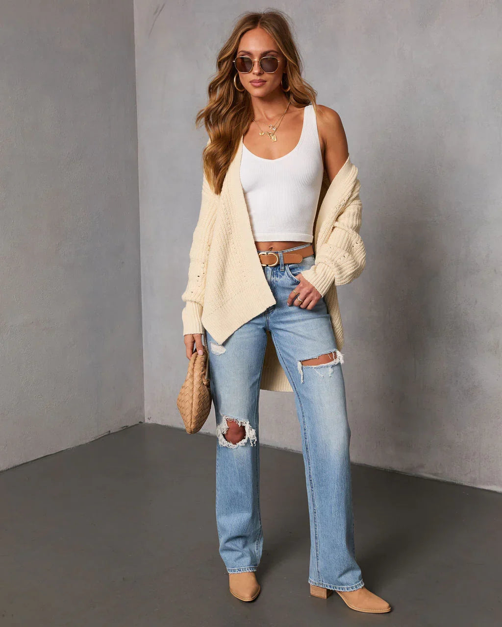 Soft Moments High Low Open Knit Cardigan