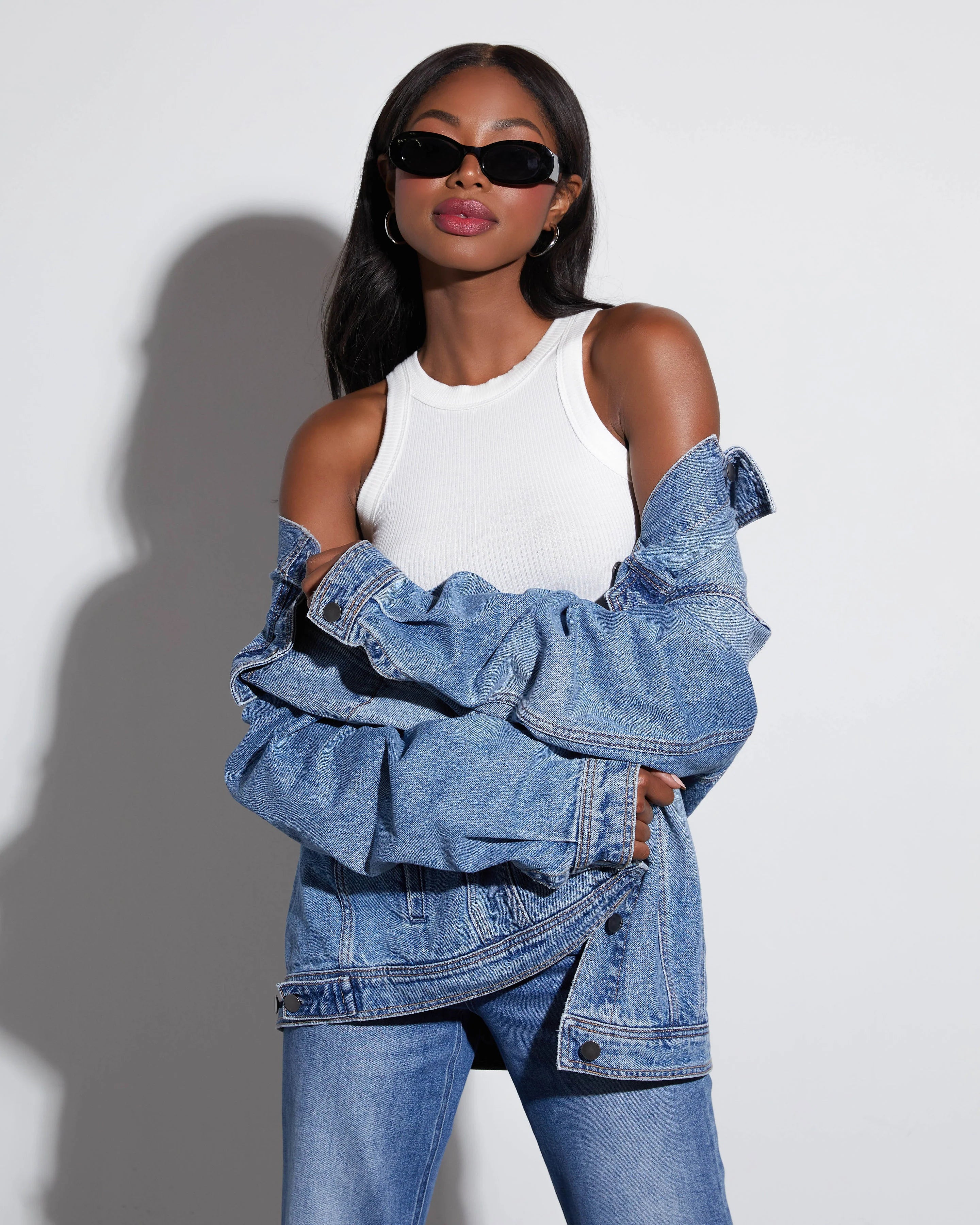 Influencer Oversized Denim Jacket
