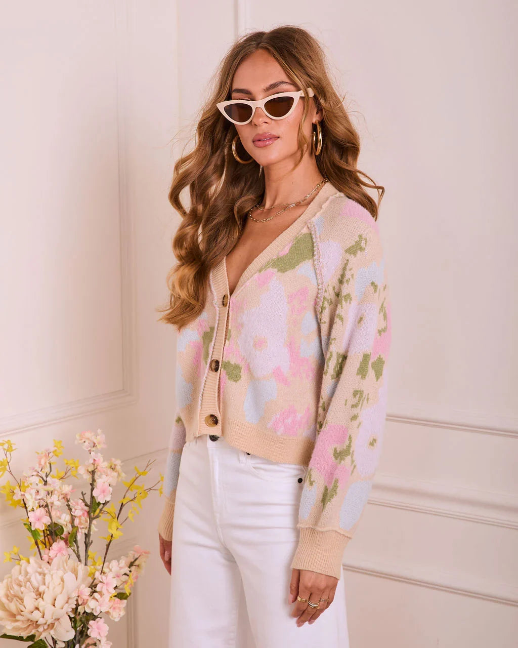 Refined Daydream Floral Knit Cardigan