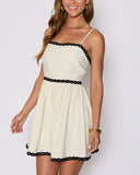 Selena Contrast Trim Mini Dress