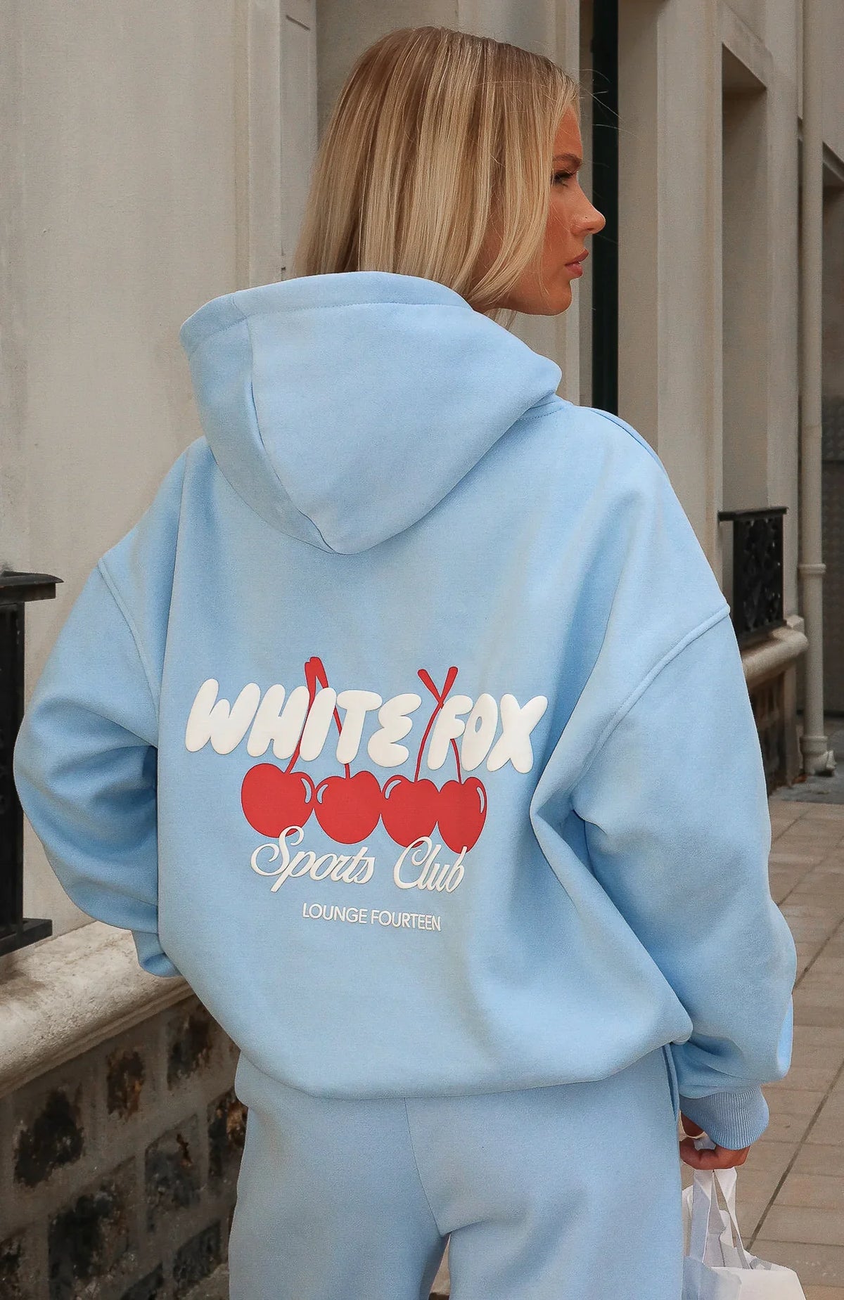 Club 14 Cassie Boxy Hoodie Blue