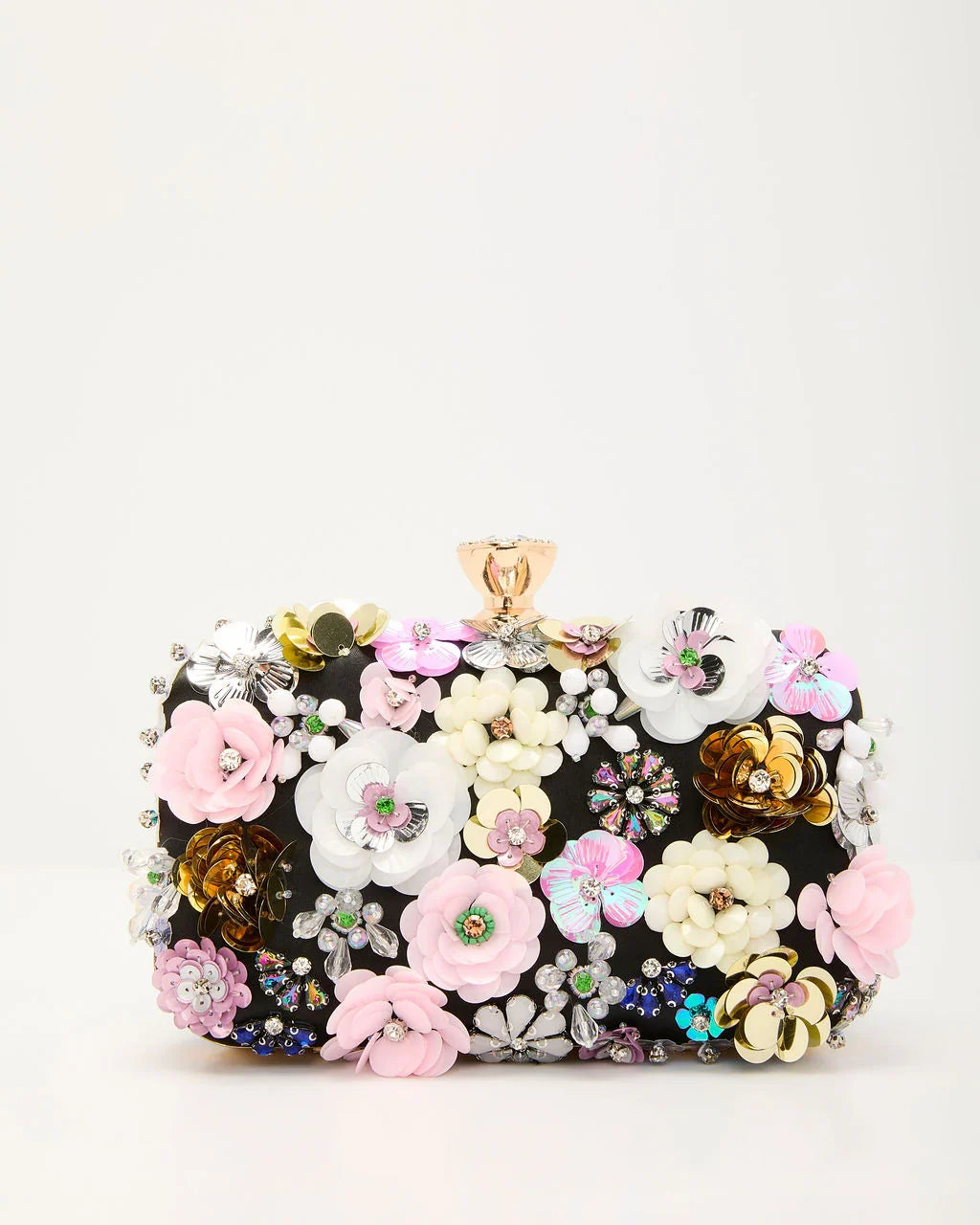 Like Wildflowers Floral Embroidered Clutch