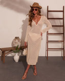 Sol Sculpt Crochet Cover Up Maxi Dress