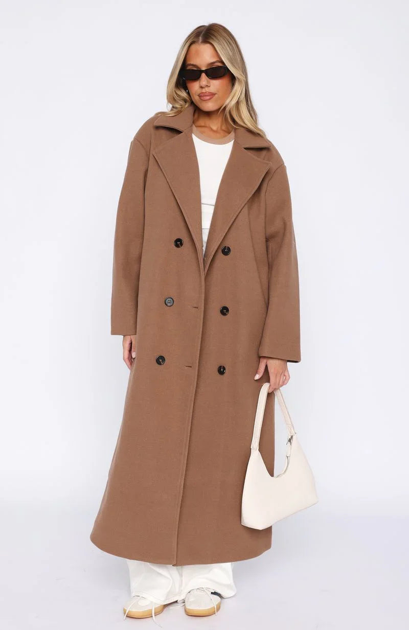 Modern Edge Oversized Coat Caramel