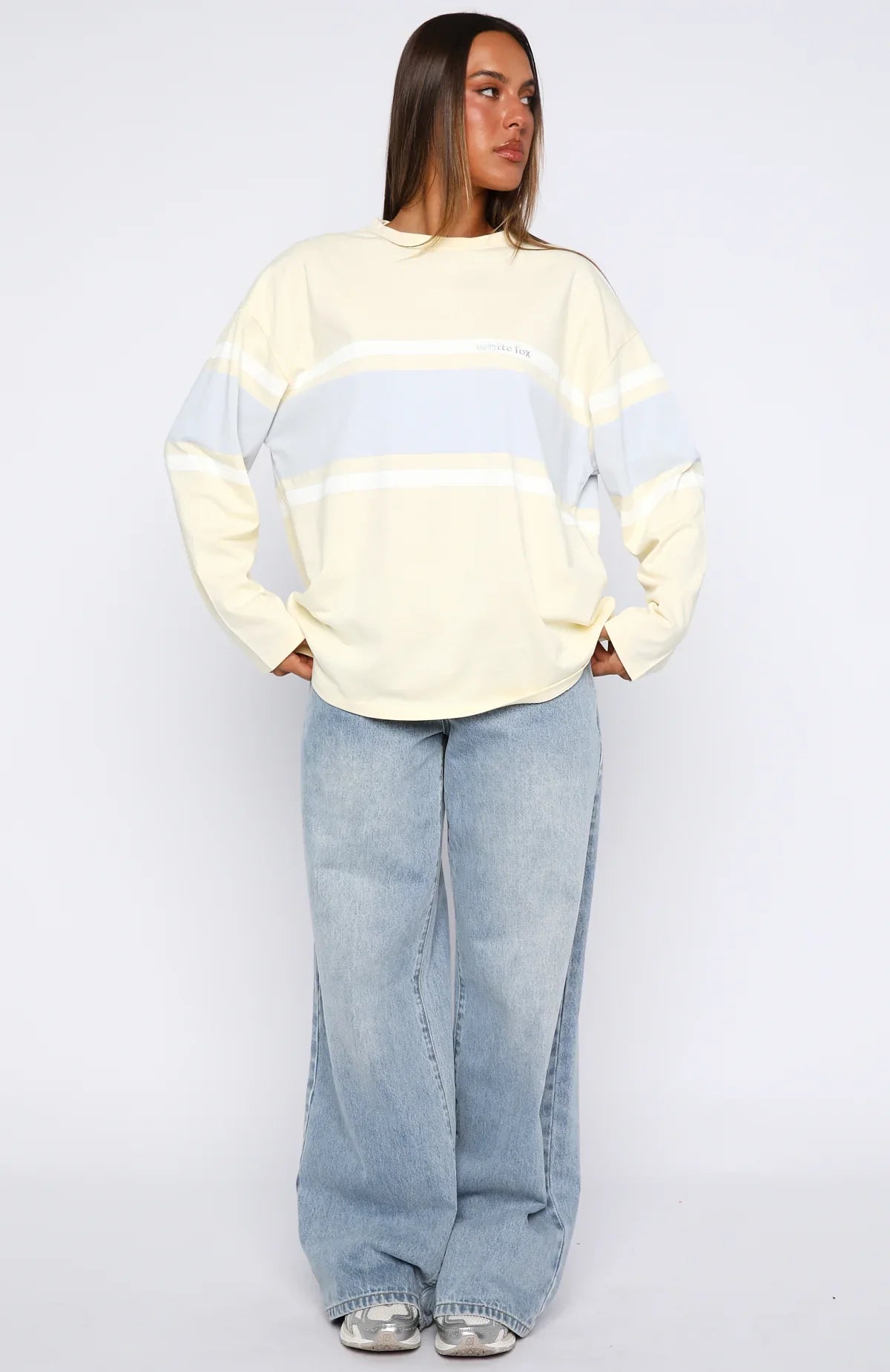 Bad Timing Oversized Long Sleeve Tee Lemon