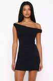 Nights Away Mini Dress Black