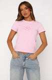 New Moment Relaxed Baby Tee Pink