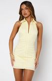 Loves It Mini Dress Lemon