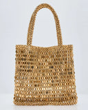 Mistle Toast Beaded Embellished Tote