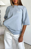 At Second Glance Oversized Tee Light Blue