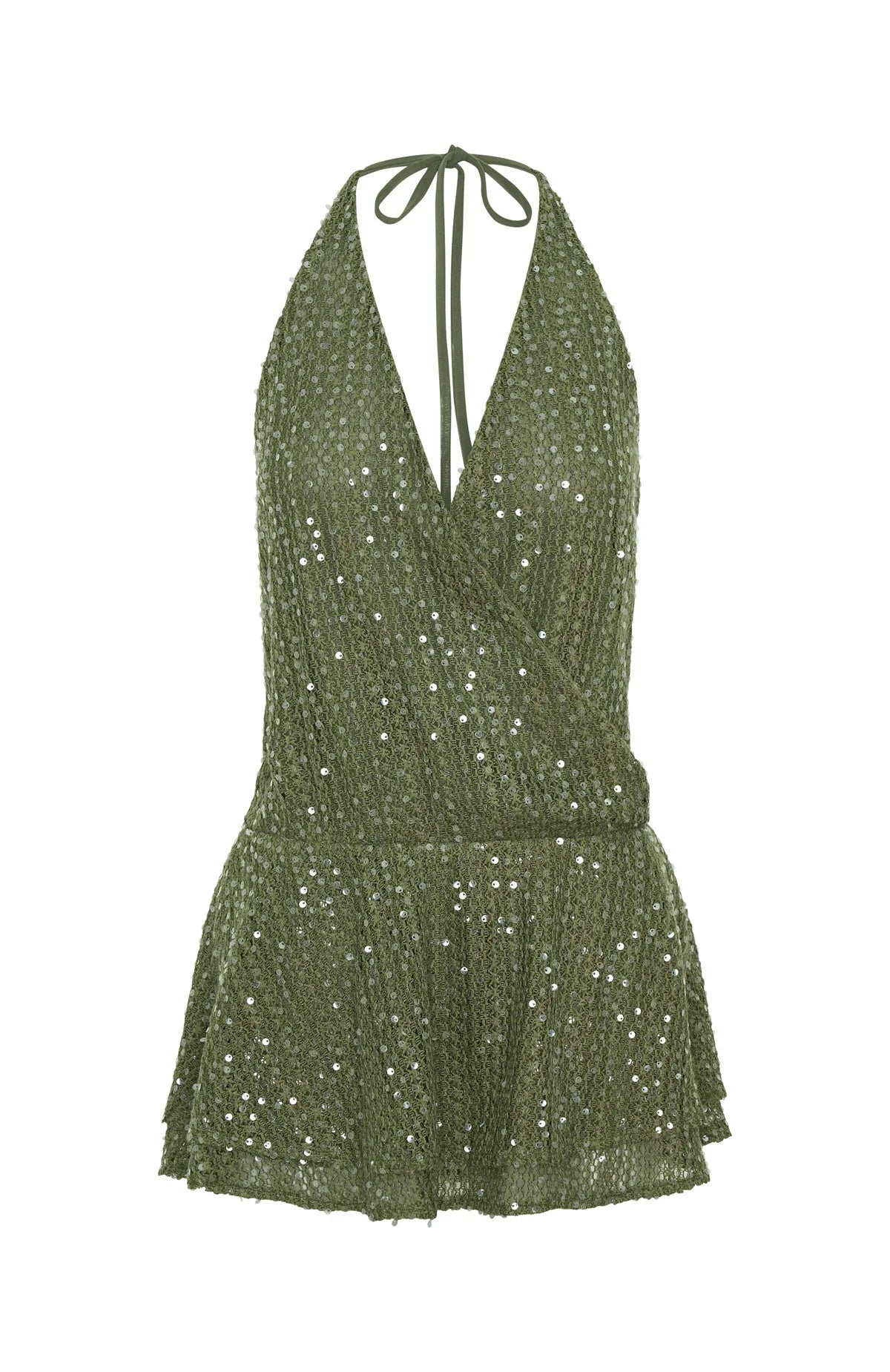 Island Radiance Mini Dress Olive