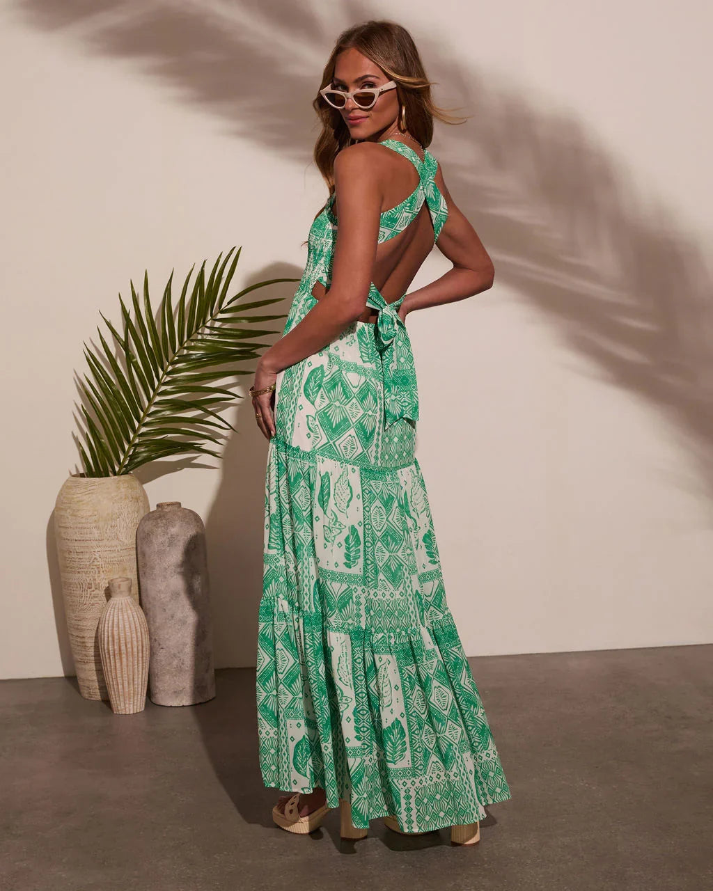 Emelia Floral Print Maxi Dress