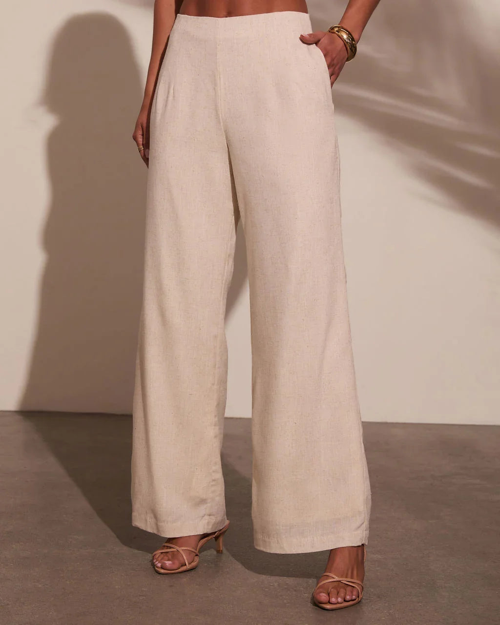Melanie Wide Leg Linen Pants