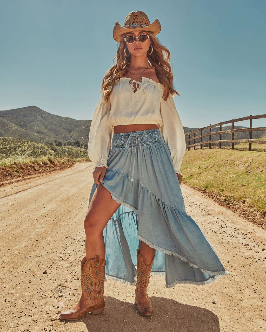 Prairie Rebel Off The Shoulder Top
