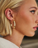 Endless Love Rhinestone Studded Hoops