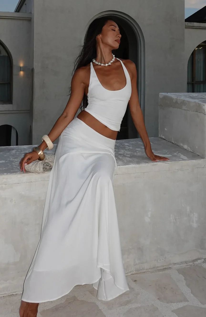 Sunbliss Halter Top White
