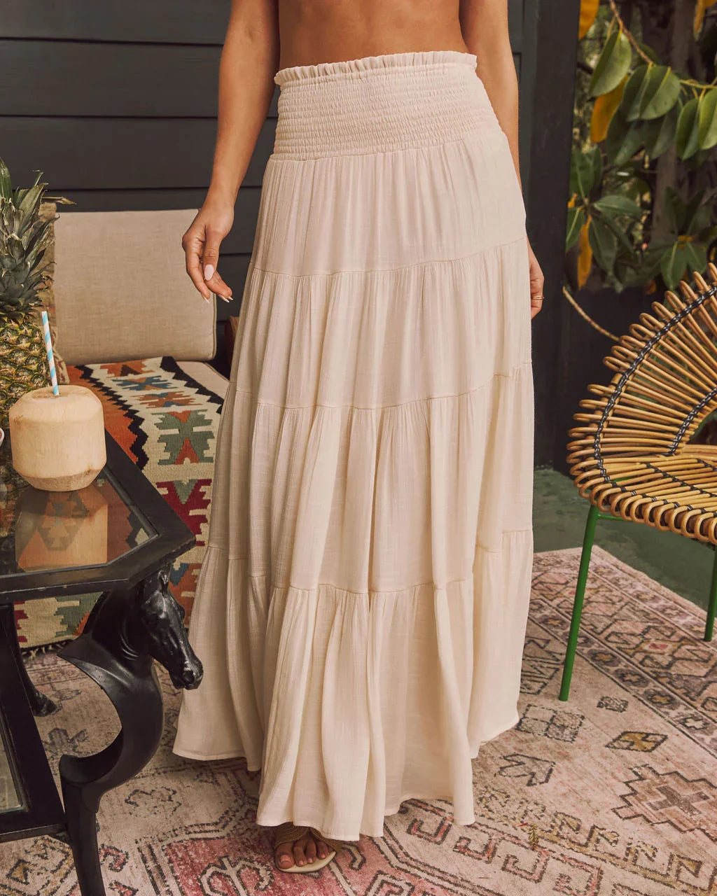 Dulce High Waisted Maxi Skirt
