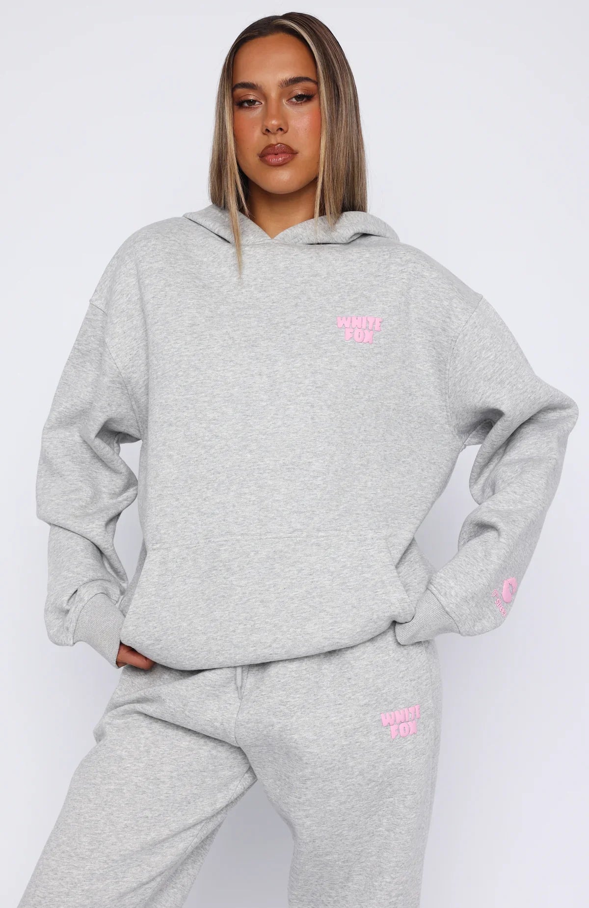 11th Street Keeping It Real Oversized Hoodie Jelly Bean