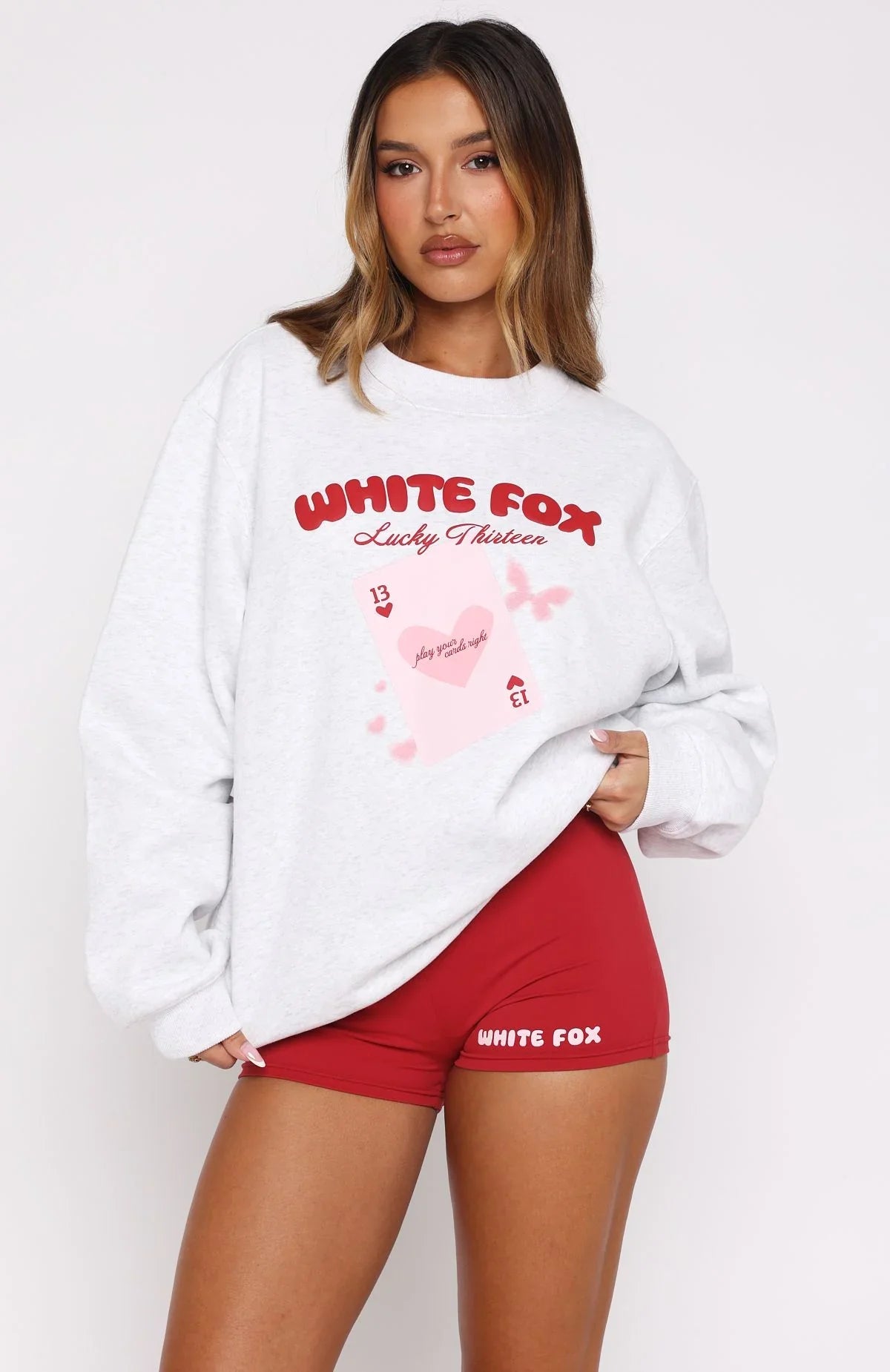 Lucky Thirteen Kalena Oversized Sweater Grey Marle