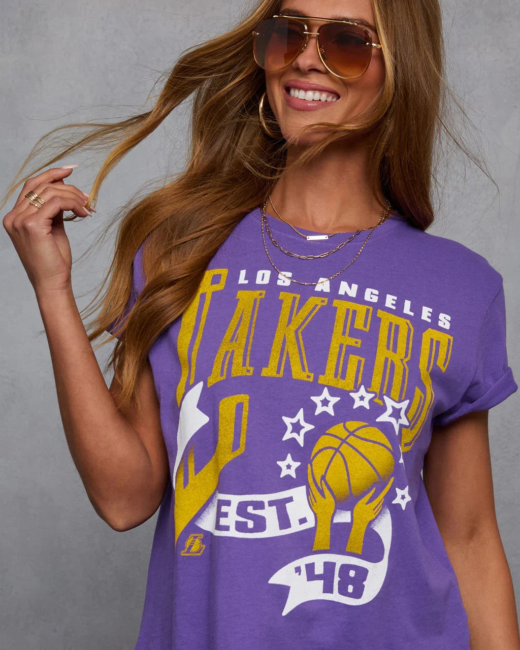 LA Lakers Short Sleeve Graphic Tee