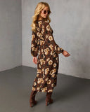 Sierana Printed Midi Dress