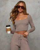 Jude Ribbed Knit Crop Top
