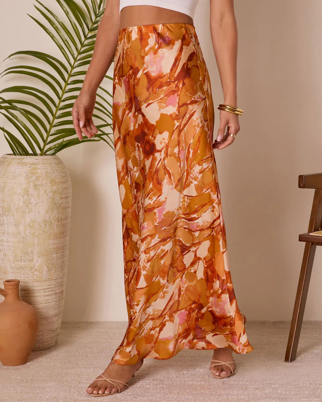 Chasing Sunsets Abstract Maxi Skirt