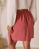 Karlena Draped Mini Skirt