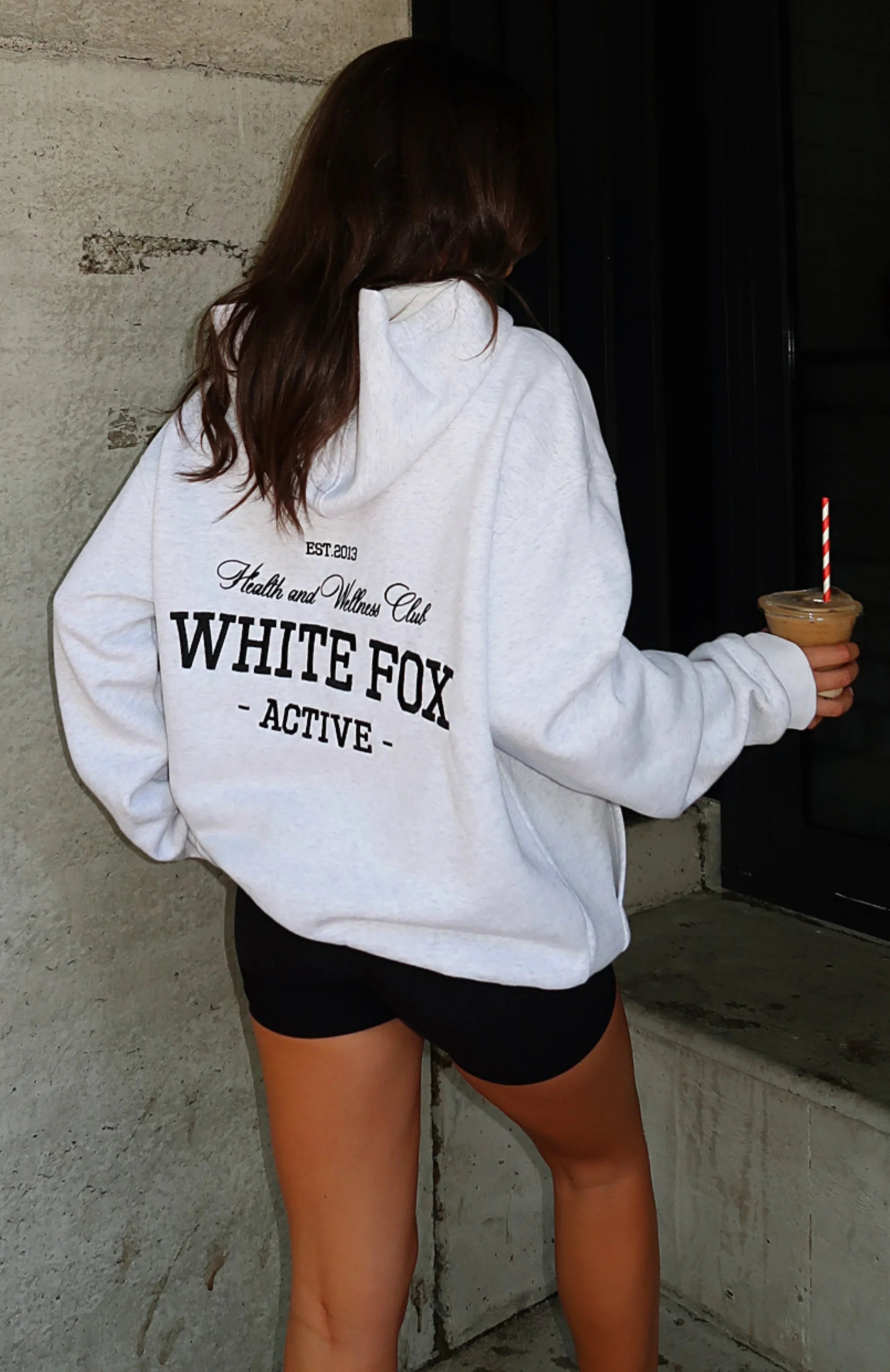 Taking Sides Oversized Hoodie Grey Marle