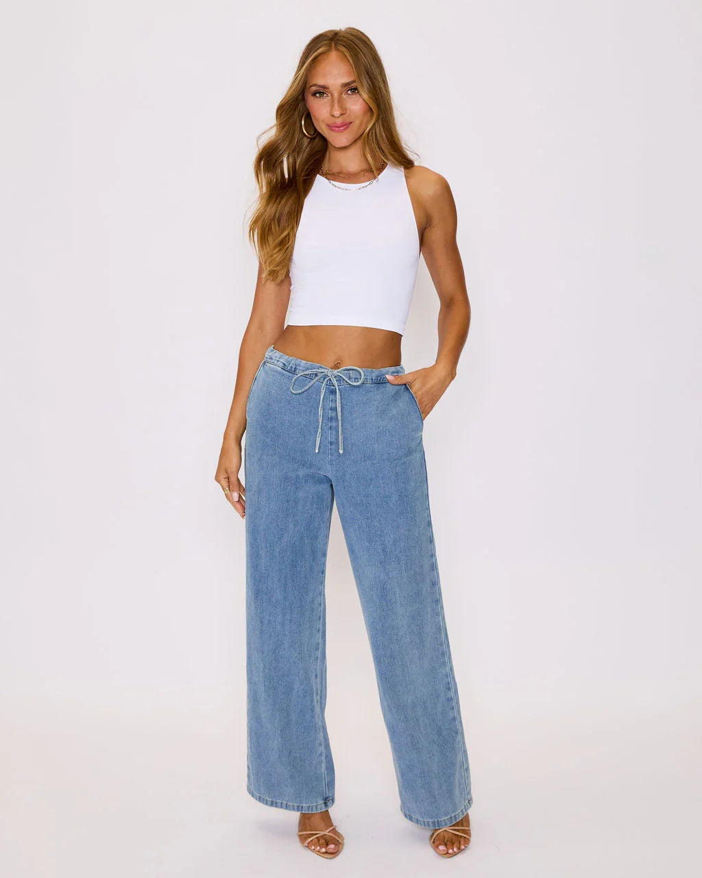 Sarah Drawstring Jeans