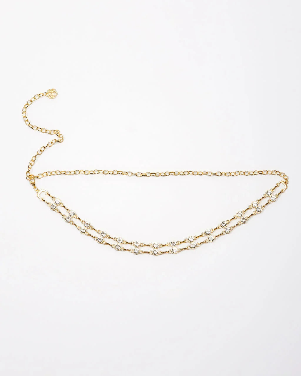 Alfred Rhinestone Chain Belt