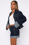 Charlotte Denim Mini Skirt Dark Indigo
