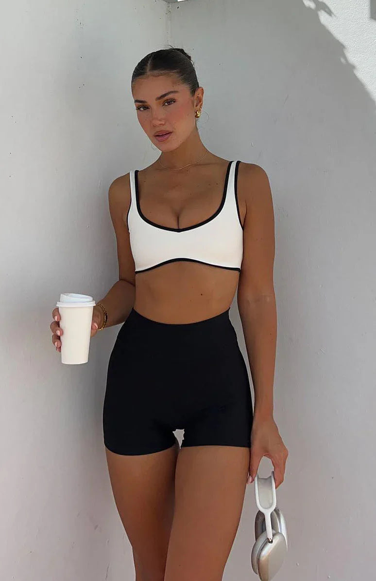 Keep Up High Waisted Shorts 4 Black