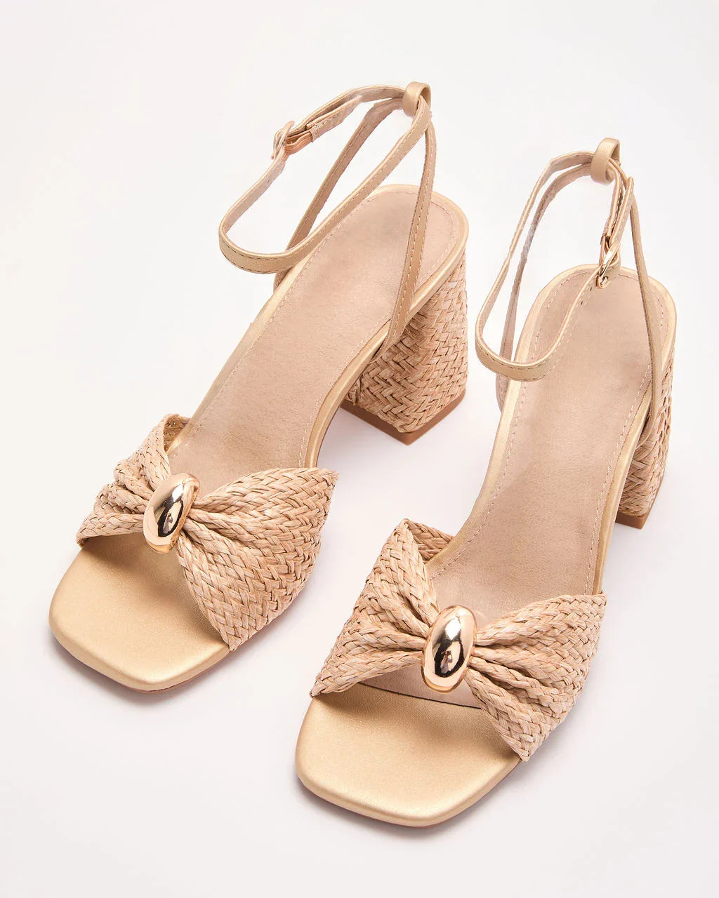 Nomah Woven Raffia Heels