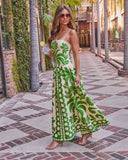 Resort Radiance Floral Tropical Print Maxi Dress