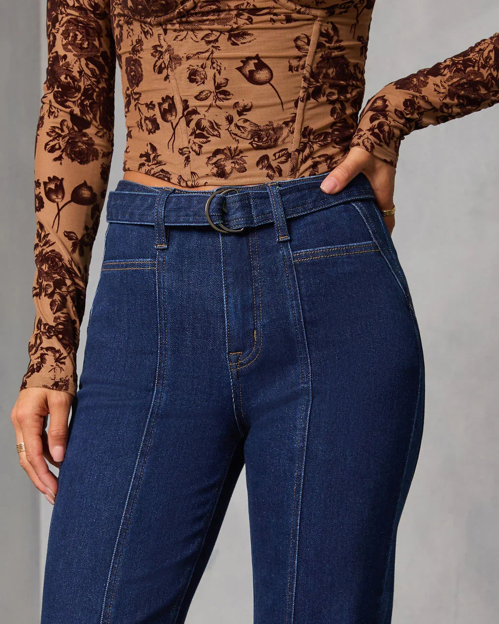 Harloe 90s Vintage Stretch Flare Jeans