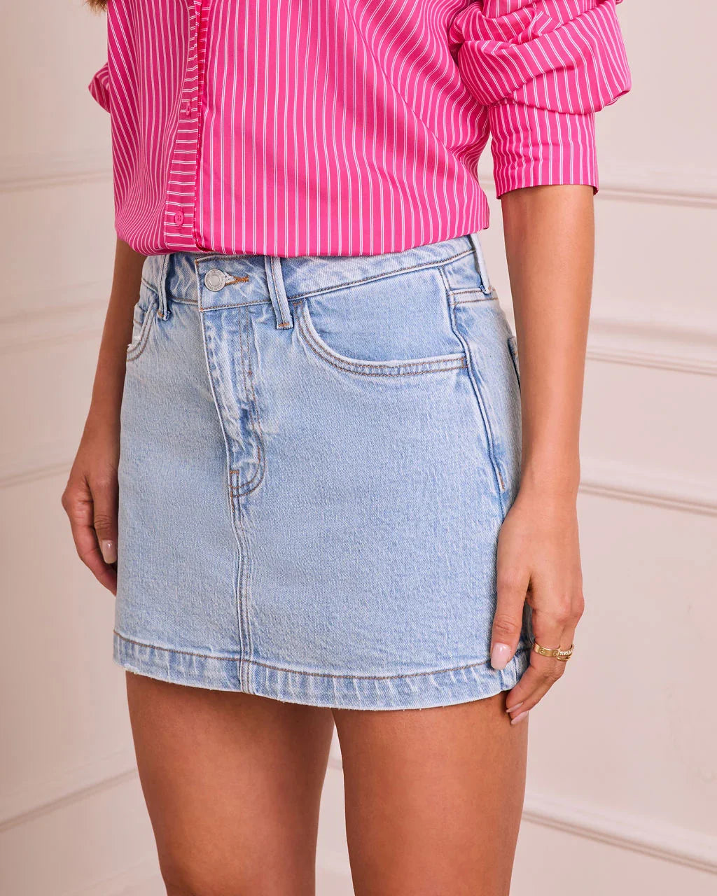 Avenah Denim Mini Skort