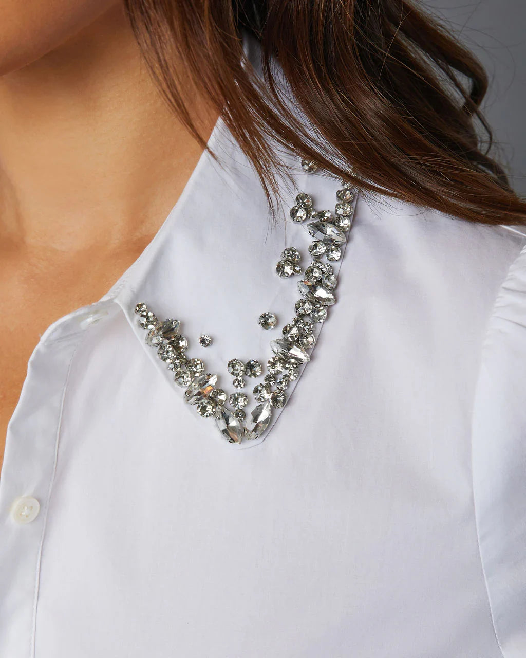 Naya Embellished Collared Button Down
