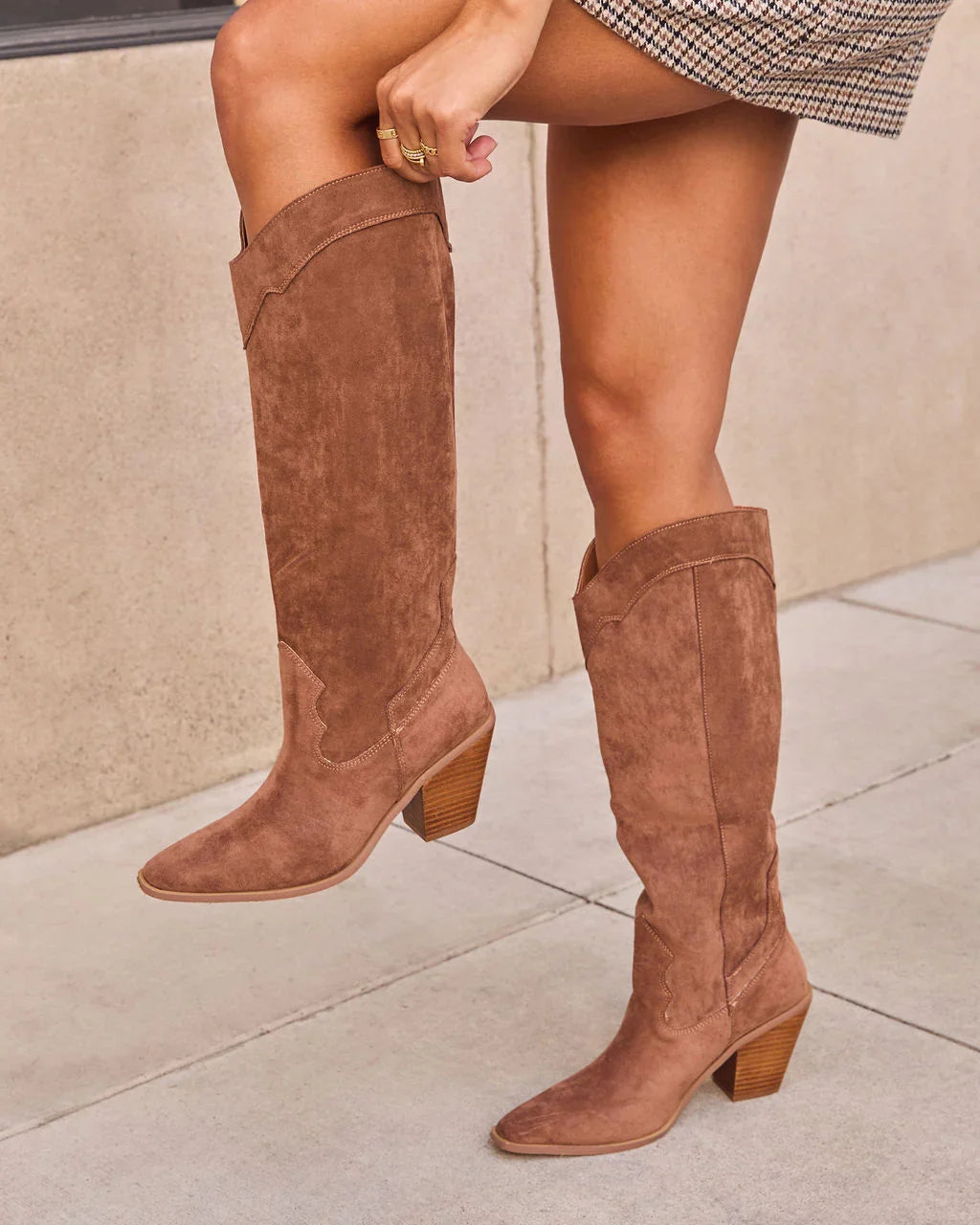 Carlisle Suede Heeled Boots